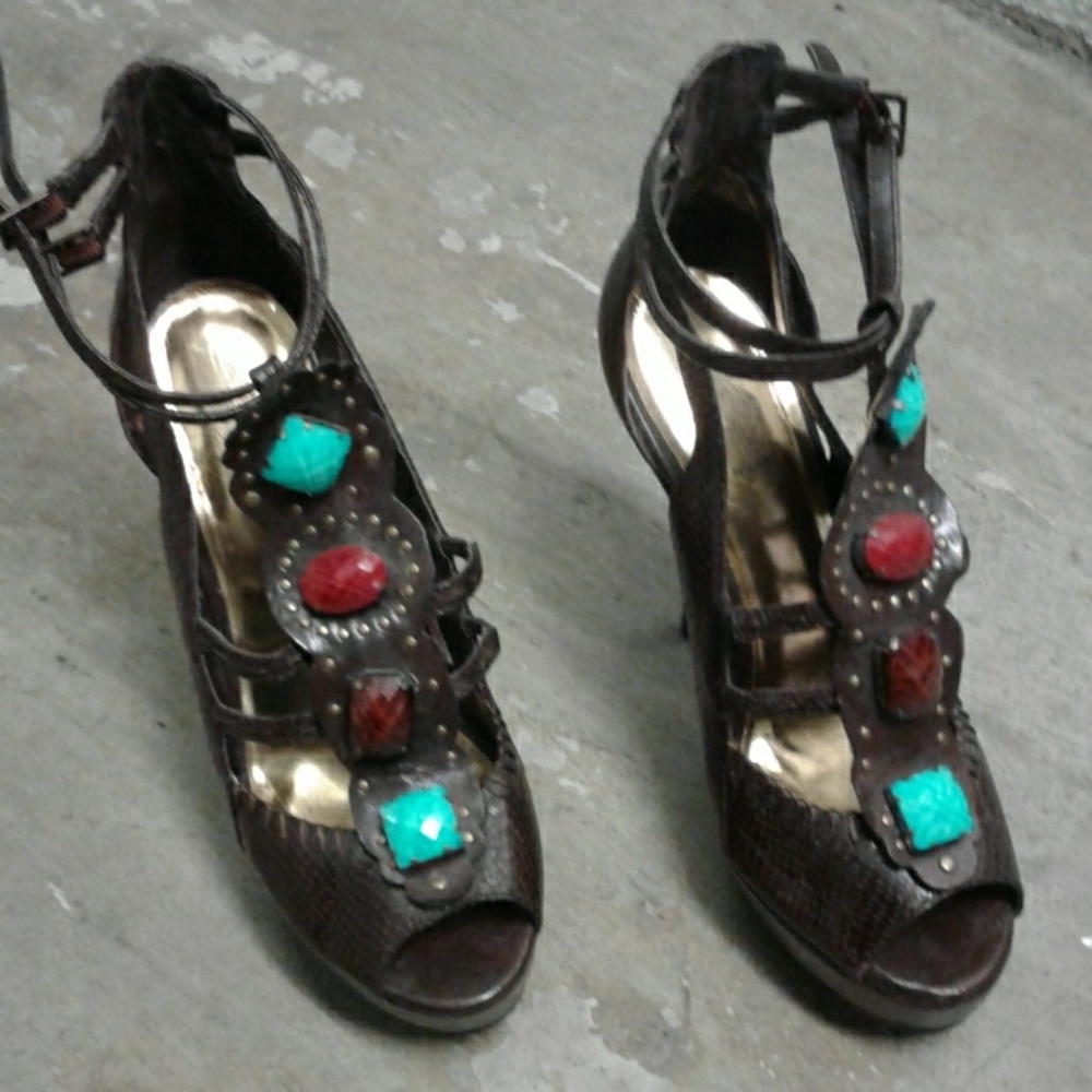 Baby phat platform high heel shoes